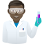 Эмодзи 👨🏿‍🔬 JoyPixels
