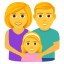 Эмодзи 👨‍👩‍👧 JoyPixels