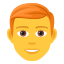 Эмодзи 👨‍🦰 JoyPixels