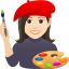 Эмодзи 👩🏻‍🎨 JoyPixels