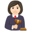 Эмодзи 👩🏻‍⚖️ JoyPixels