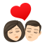 Эмодзи 👩🏻‍❤️‍💋‍👨🏻 JoyPixels