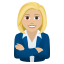 Эмодзи 👩🏼‍💼 JoyPixels