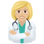 Эмодзи 👩🏼‍⚕️ JoyPixels
