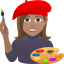 Эмодзи 👩🏽‍🎨 JoyPixels