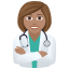 Эмодзи 👩🏽‍⚕️ JoyPixels