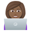 Эмодзи 👩🏾‍💻 JoyPixels