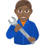 Эмодзи 👩🏾‍🔧 JoyPixels