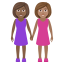 Эмодзи 👩🏾‍🤝‍👩🏽 JoyPixels