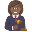 Эмодзи 👩🏾‍⚖️ JoyPixels