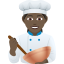 Эмодзи 👩🏿‍🍳 JoyPixels