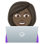 Эмодзи 👩🏿‍💻 JoyPixels