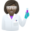 Эмодзи 👩🏿‍🔬 JoyPixels