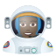 Эмодзи 👩🏿‍🚀 JoyPixels