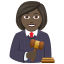 Эмодзи 👩🏿‍⚖️ JoyPixels