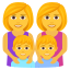 Эмодзи 👩‍👩‍👦‍👦 JoyPixels