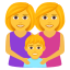Эмодзи 👩‍👩‍👦 JoyPixels