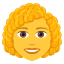 Эмодзи 👩‍🦱 JoyPixels