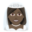 Эмодзи 👰🏿‍♀️ JoyPixels