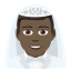 Эмодзи 👰🏿‍♂️ JoyPixels