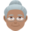 Эмодзи 👵🏽 JoyPixels