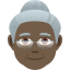 Эмодзи 👵🏿 JoyPixels