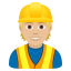 Эмодзи 👷🏼 JoyPixels