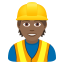 Эмодзи 👷🏾 JoyPixels