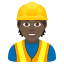 Эмодзи 👷🏿 JoyPixels