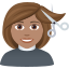 Эмодзи 💇🏽‍♀️ JoyPixels