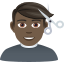 Эмодзи 💇🏿‍♂️ JoyPixels
