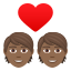 Эмодзи 💑🏾 JoyPixels