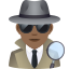 Эмодзи 🕵🏾‍♂️ JoyPixels
