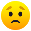 Эмодзи 😟 JoyPixels