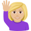 Эмодзи 🙋🏼‍♀️ JoyPixels