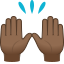 Эмодзи 🙌🏾 JoyPixels