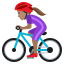 Эмодзи 🚴🏽‍♀️ JoyPixels