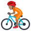 Эмодзи 🚴🏽 JoyPixels