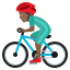 Эмодзи 🚴🏾‍♂️ JoyPixels