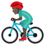 Эмодзи 🚴🏿‍♂️ JoyPixels