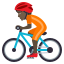 Эмодзи 🚴🏿 JoyPixels