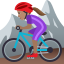 Эмодзи 🚵🏽‍♀️ JoyPixels