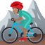Эмодзи 🚵🏽‍♂️ JoyPixels