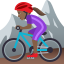 Эмодзи 🚵🏾‍♀️ JoyPixels