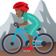 Эмодзи 🚵🏾‍♂️ JoyPixels