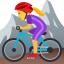 Эмодзи 🚵‍♀️ JoyPixels