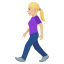 Эмодзи 🚶🏼‍♀️ JoyPixels