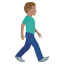 Эмодзи 🚶🏽‍♂️‍➡️ JoyPixels