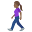 Эмодзи 🚶🏾‍♀️ JoyPixels