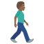 Эмодзи 🚶🏾‍♂️‍➡️ JoyPixels
